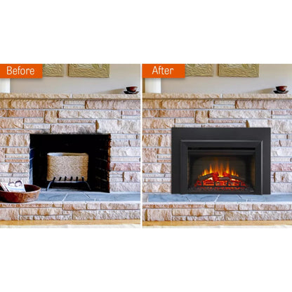 SimpliFire 35" Traditional Electric Built-In Fireplace Insert