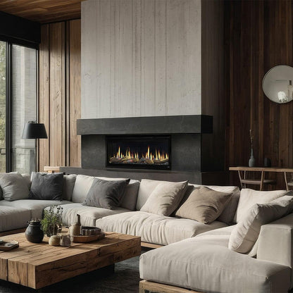 SimpliFire Allusion Edge 50" Linear Electric Recessed Fireplace