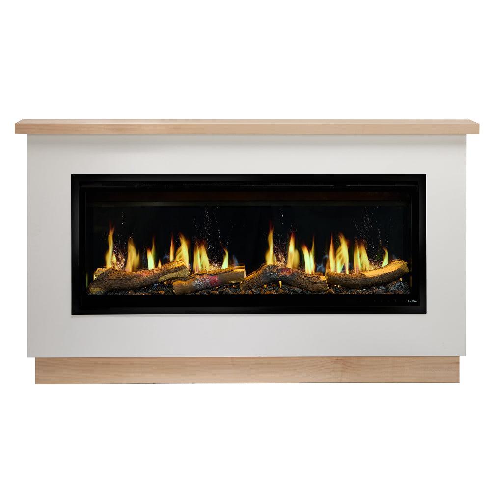 SimpliFire Allusion Edge 50" Linear Electric Recessed Fireplace