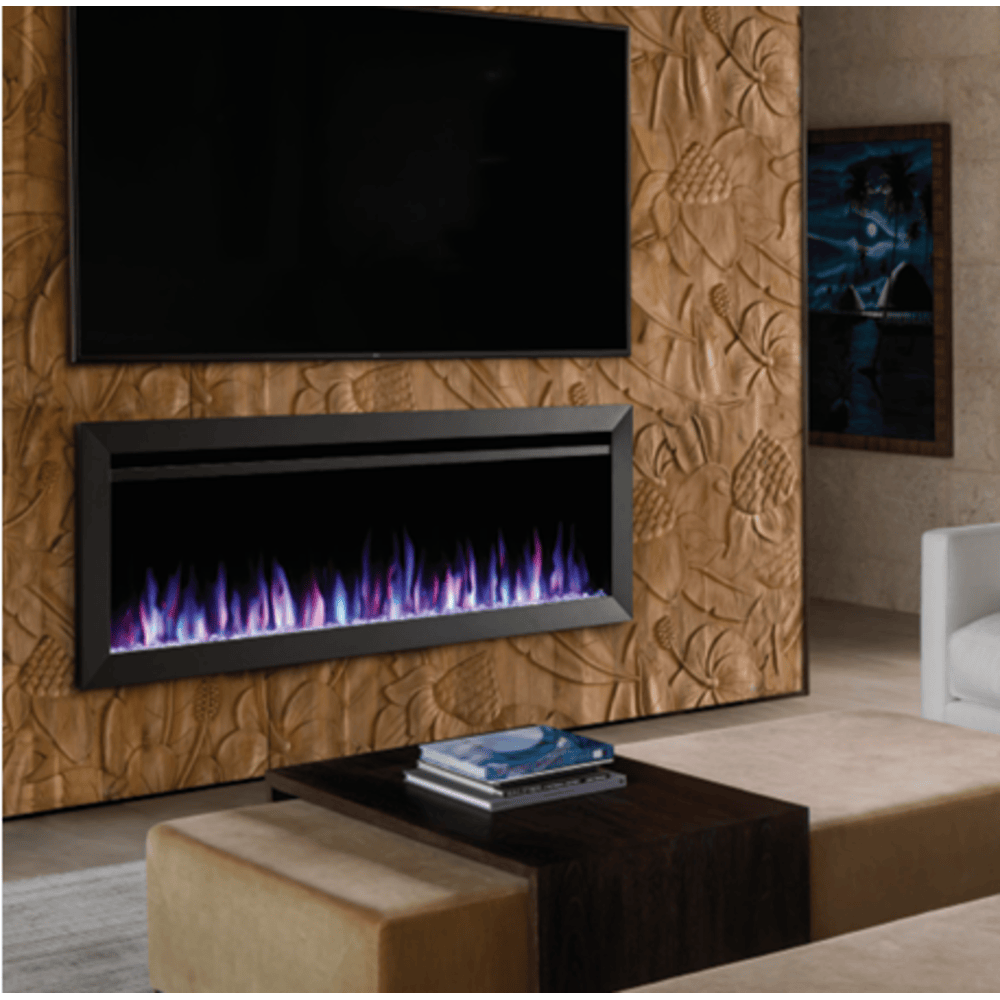 SimpliFire Allusion Slim 50" Linear Electric Recessed Fireplace