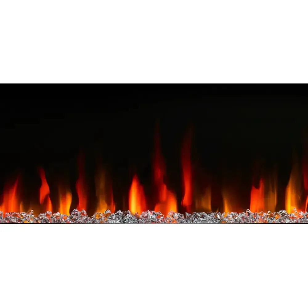 SimpliFire Allusion Slim 60" Linear Electric Recessed Fireplace