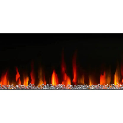 SimpliFire Allusion Slim 60" Linear Electric Recessed Fireplace