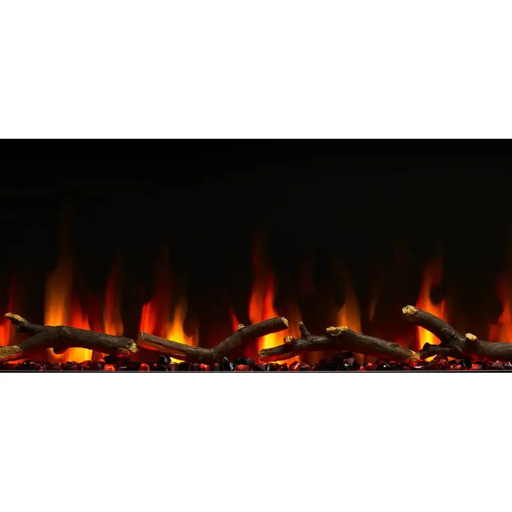 SimpliFire Allusion Slim 60" Linear Electric Recessed Fireplace