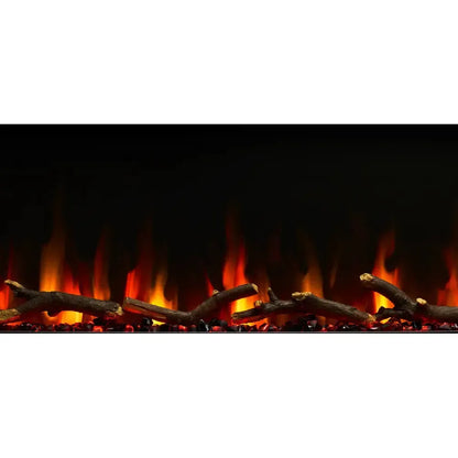 SimpliFire Allusion Slim 60" Linear Electric Recessed Fireplace