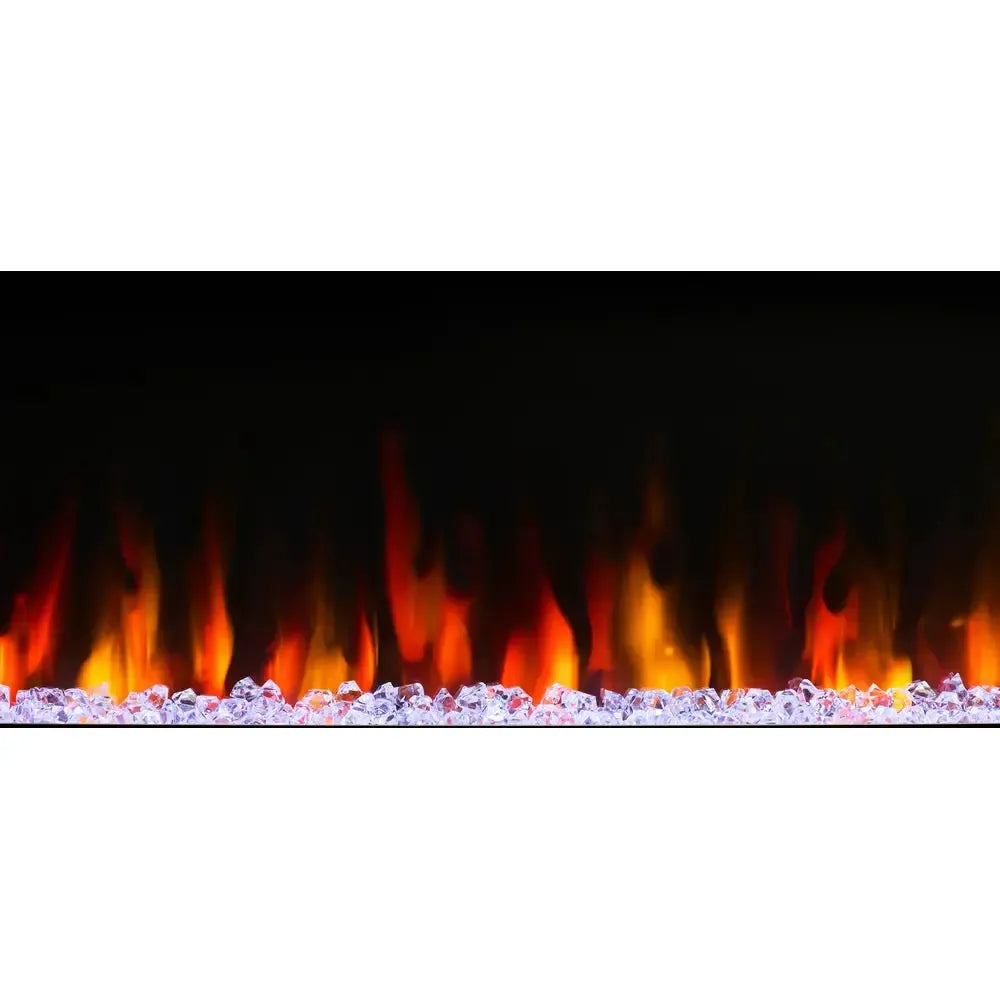SimpliFire Allusion Slim 60" Linear Electric Recessed Fireplace