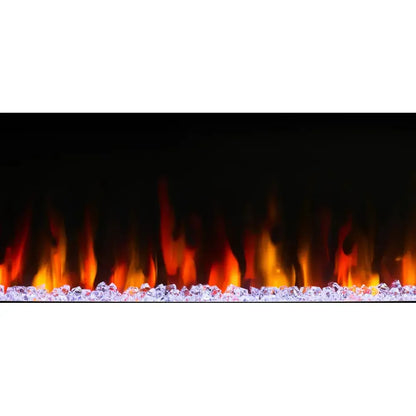 SimpliFire Allusion Slim 60" Linear Electric Recessed Fireplace