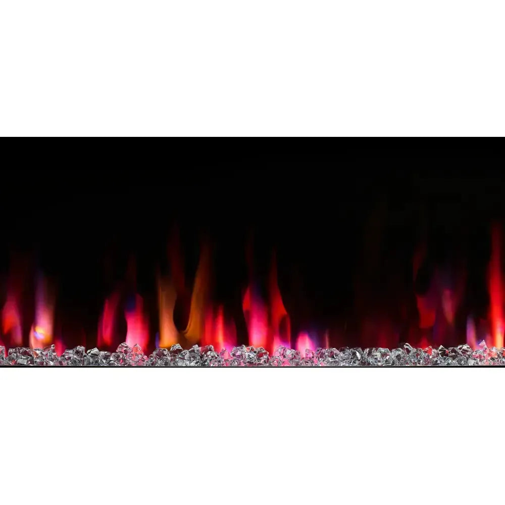 SimpliFire Allusion Slim 60" Linear Electric Recessed Fireplace