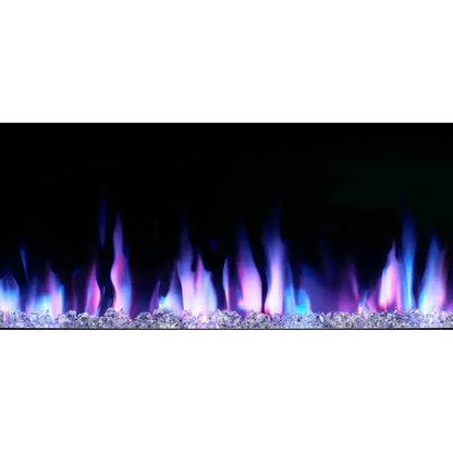 SimpliFire Allusion Slim 60" Linear Electric Recessed Fireplace