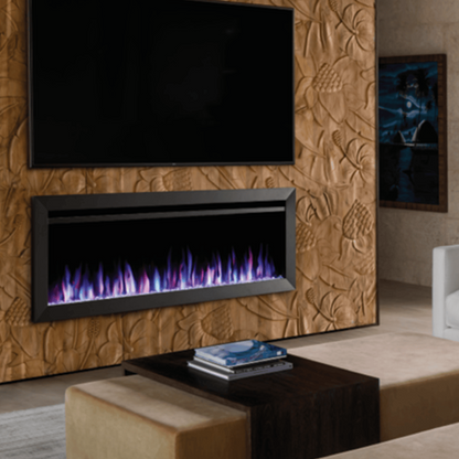 SimpliFire Allusion Slim 60" Linear Electric Recessed Fireplace