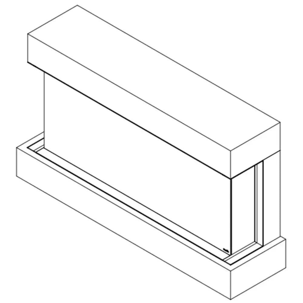SimpliFire Floating Mantel Kit for 50" Triton Fireplace