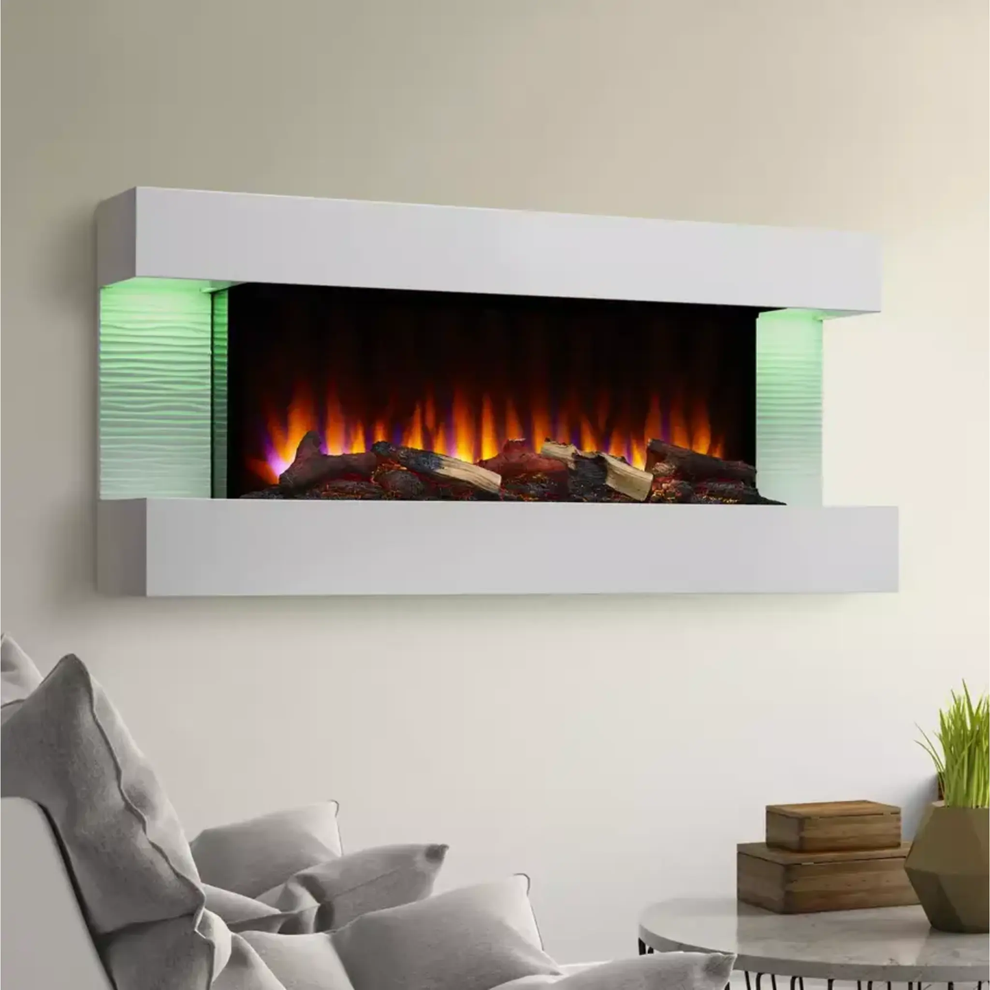 SimpliFire Format 36" Linear Electric Wall Mount Fireplace