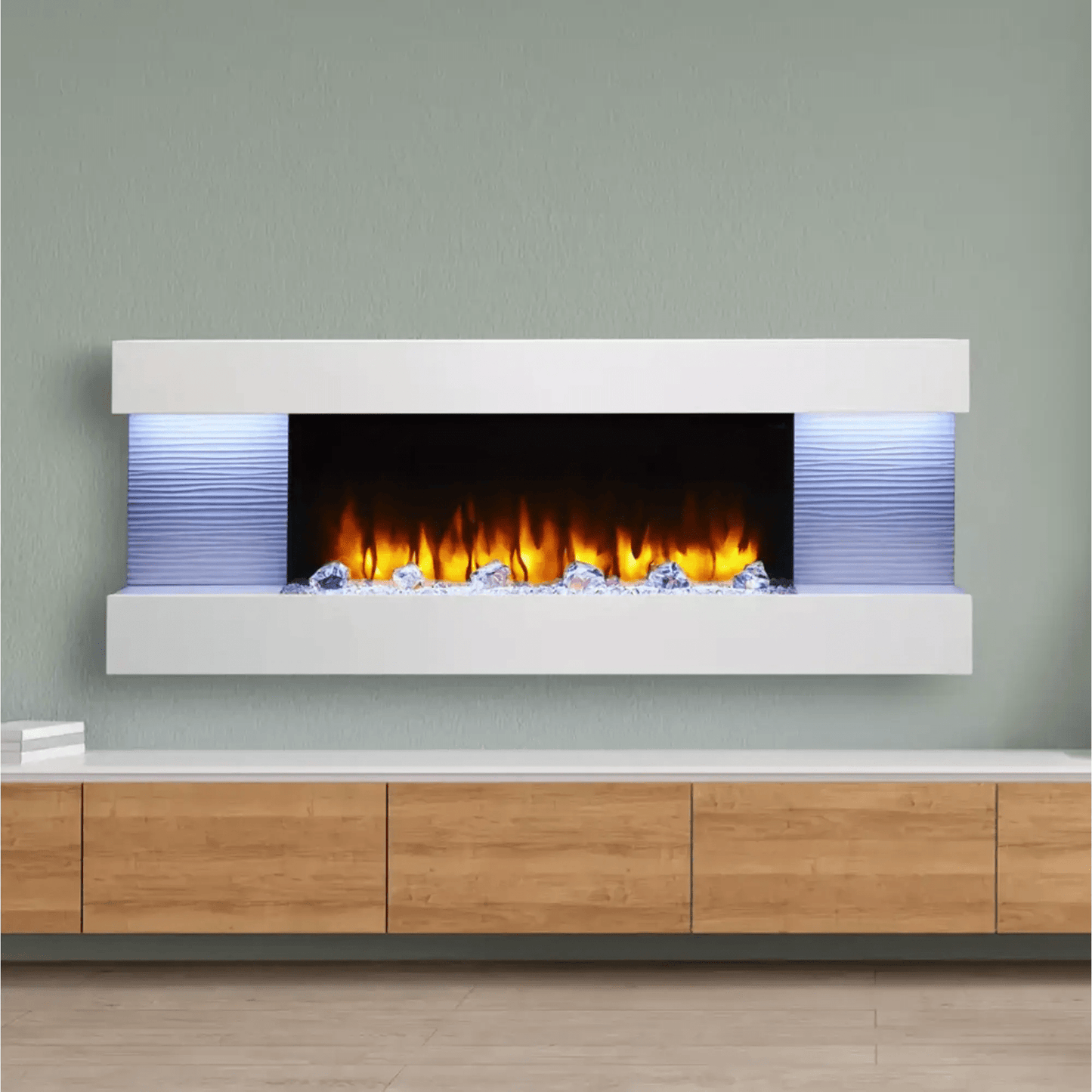 SimpliFire Format 36" Linear Electric Wall Mount Fireplace