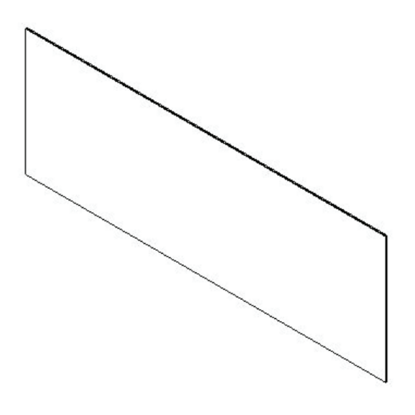 SimpliFire Front Glass for 55" Scion Trinity Fireplace