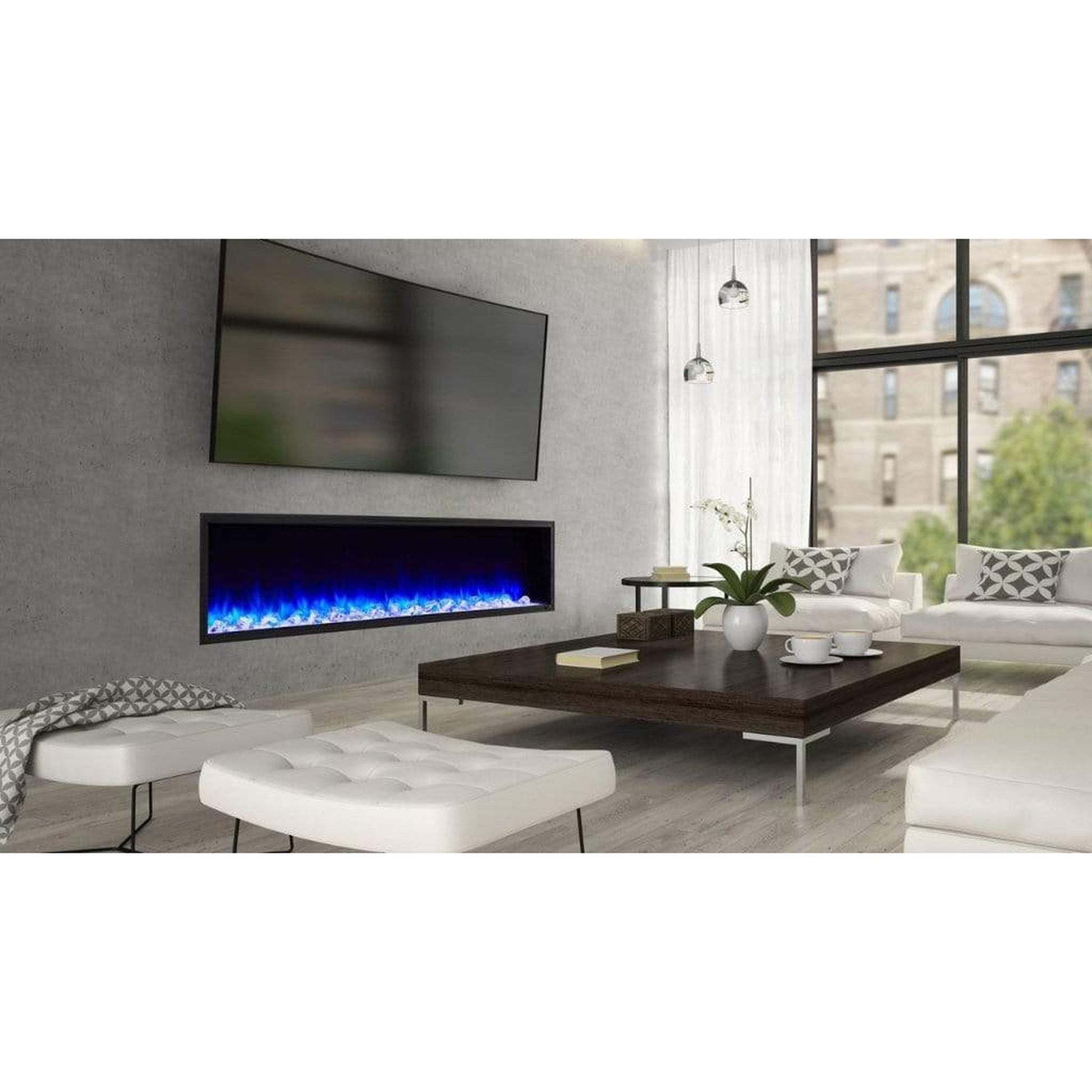 SimpliFire Scion 43" Linear Electric Built-In Fireplace