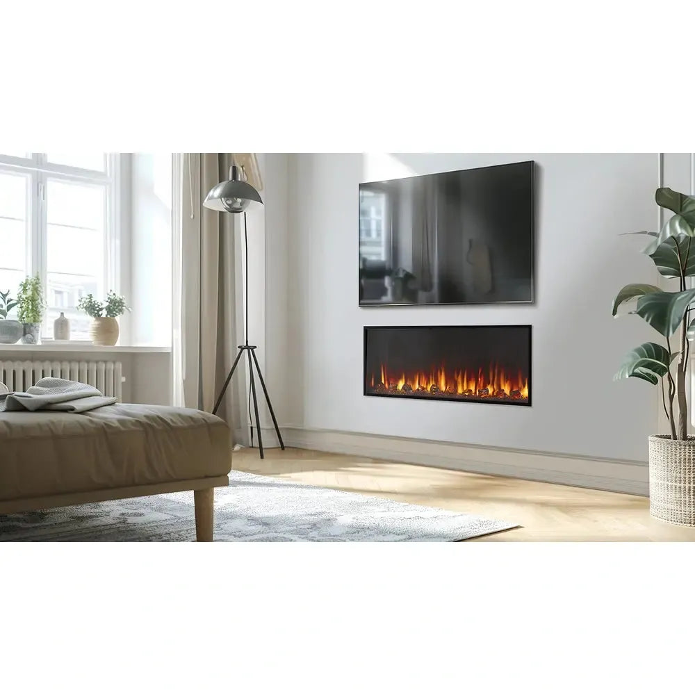 SimpliFire Scion 55" Clean Face Linear Electric Built-In Fireplace