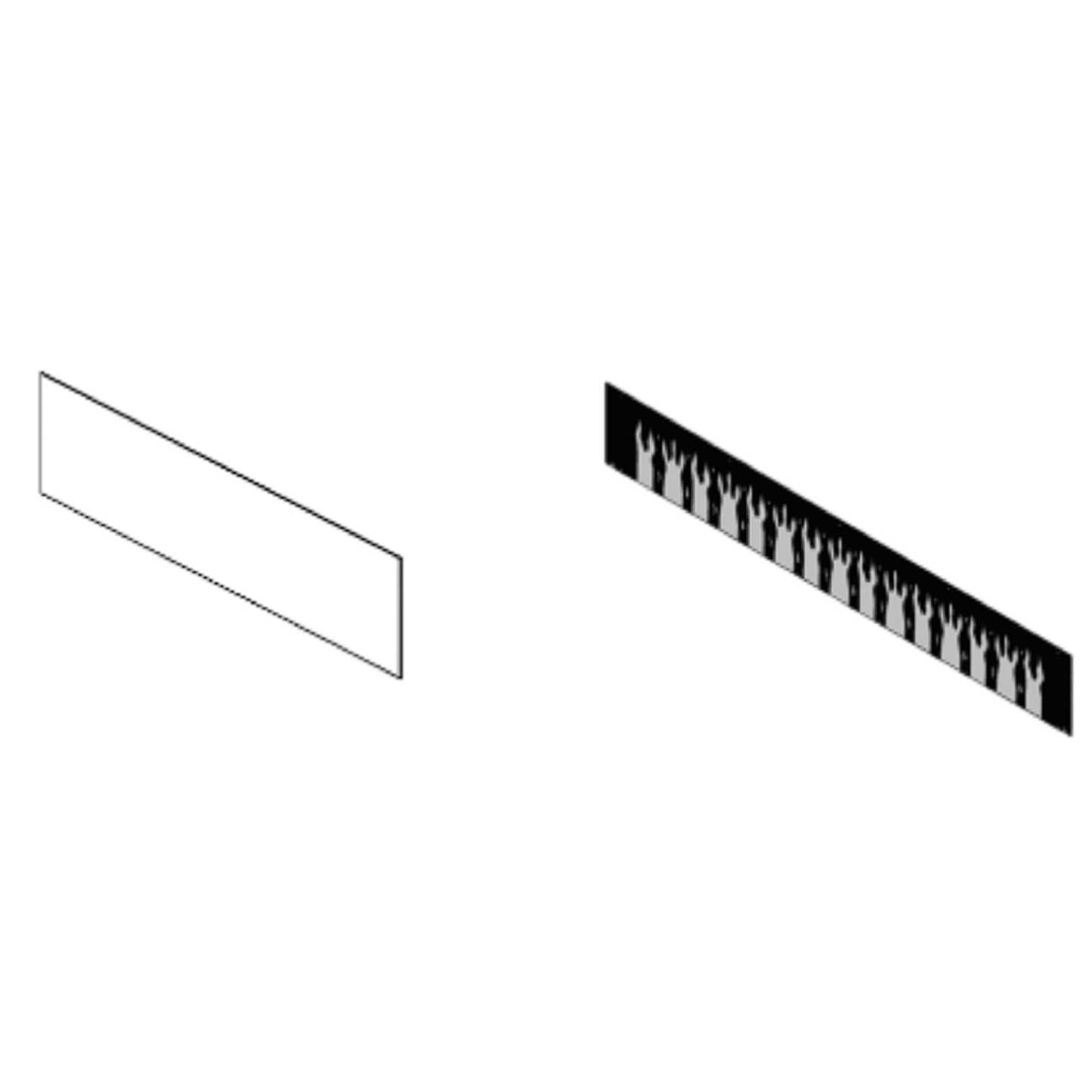 SimpliFire Screen and Flame Screen for 50" Allusion Platinum Fireplace