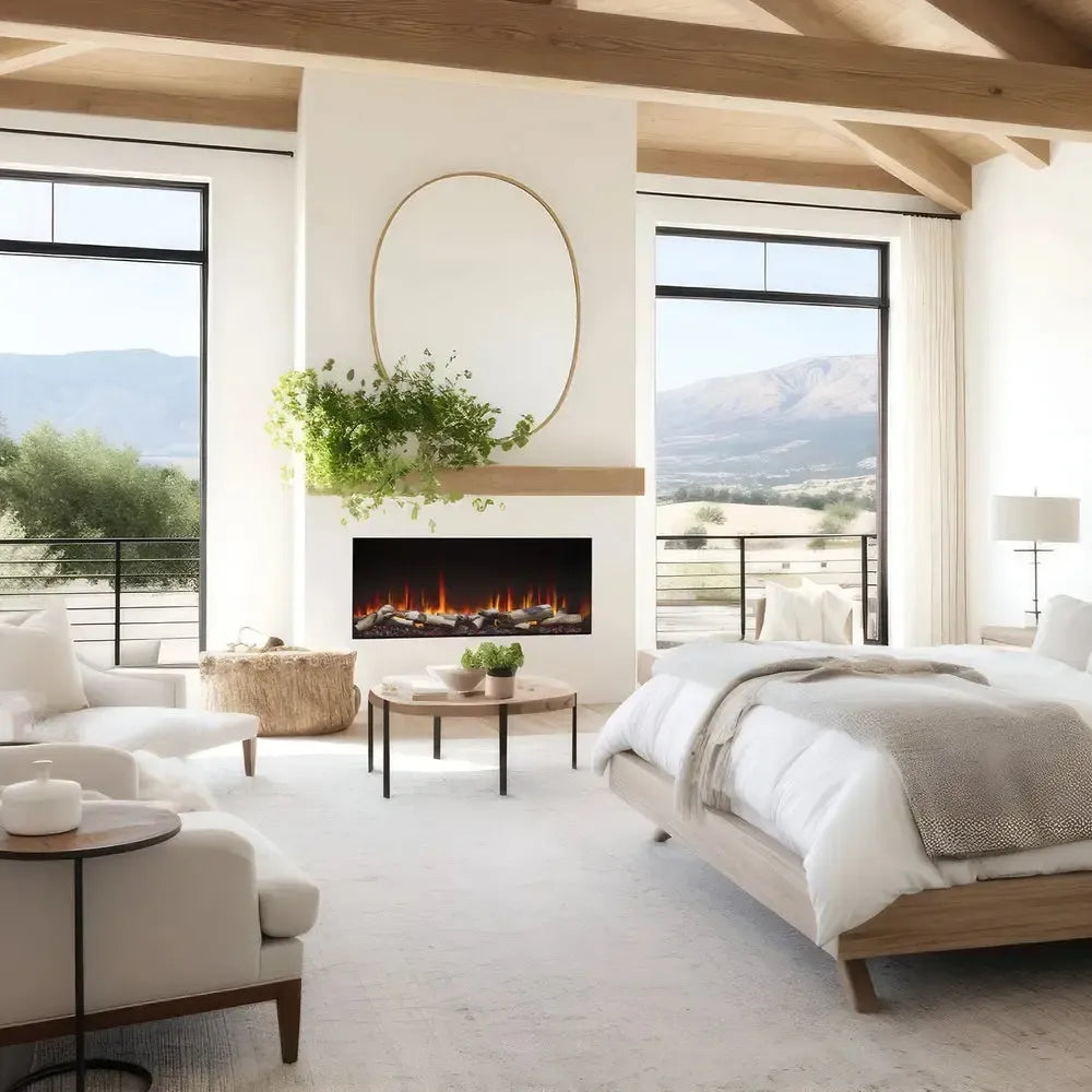 SimpliFire Triton 50" Linear Electric Recessed Fireplace