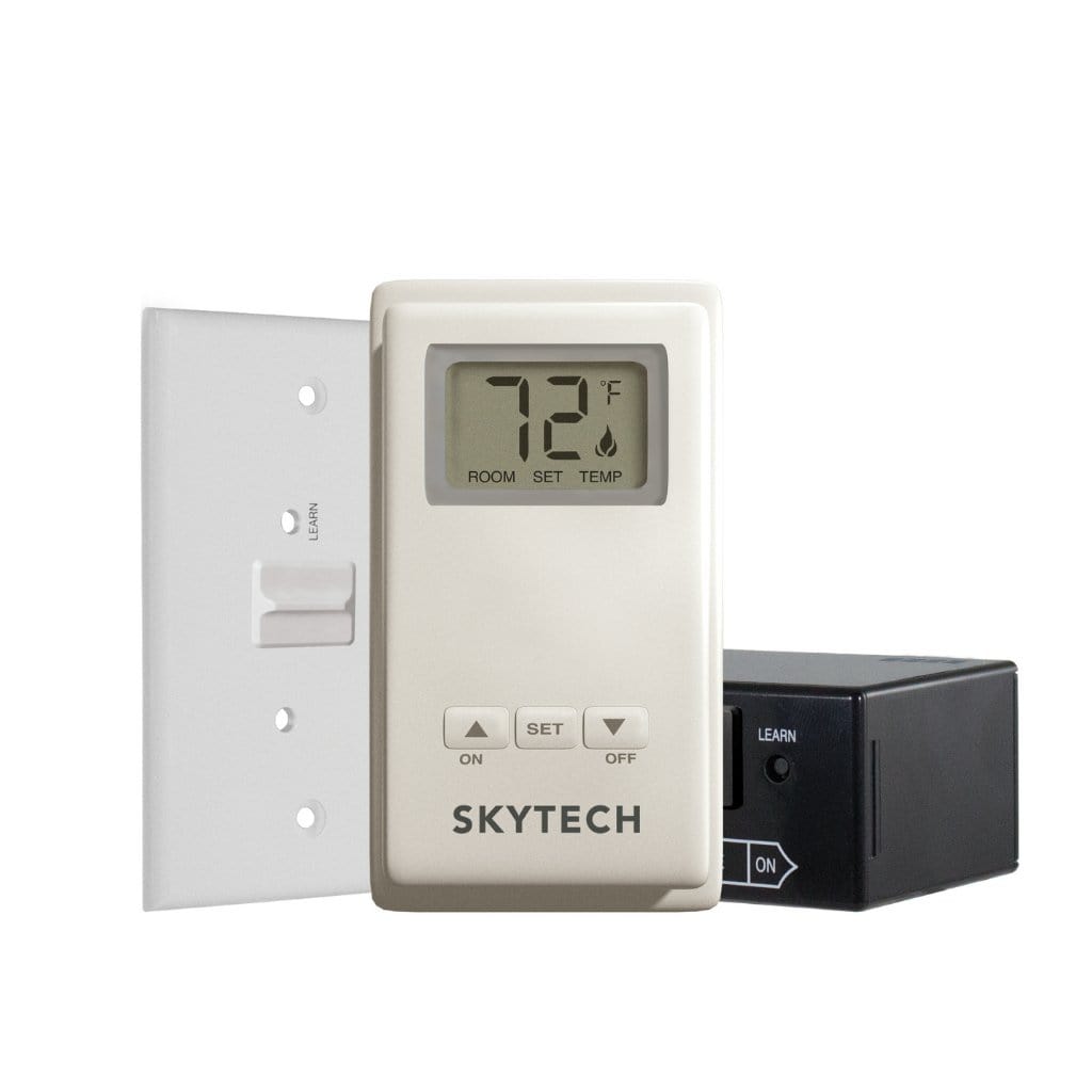 Skytech TS-R-2A Wireless Wall Mounted Thermostat Fireplace Control