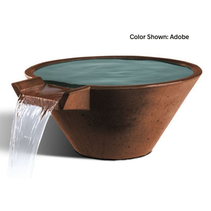 Slick Rock Concrete 22" Cascade Conical Water Bowl