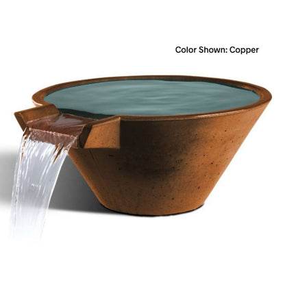Slick Rock Concrete 22" Cascade Conical Water Bowl