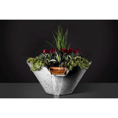 Slick Rock Concrete 22" Cascade Conical Water and Planter Bowl