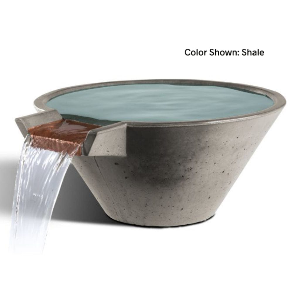 Slick Rock Concrete 29" Cascade Conical Water Bowl