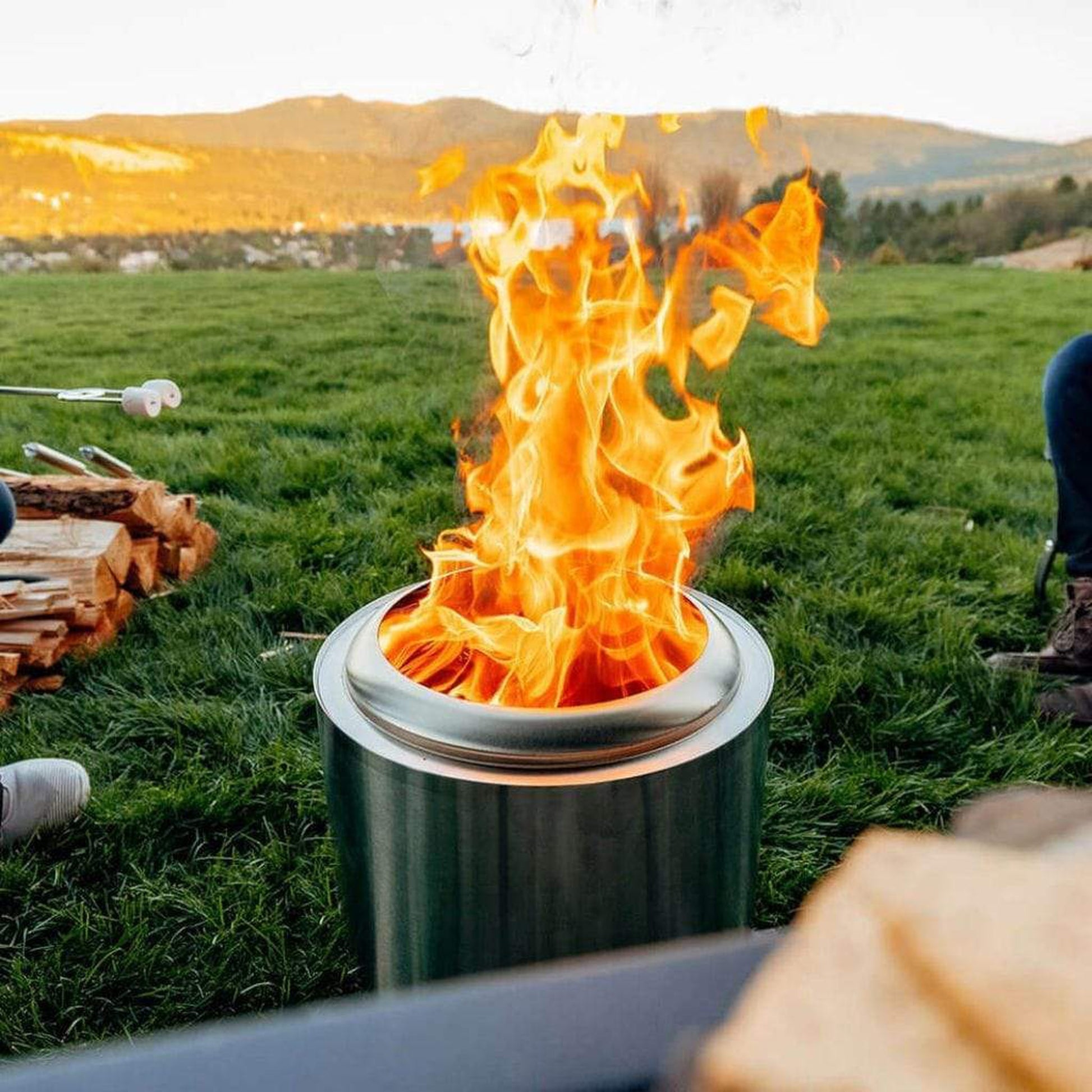 Solo Stove 15" Stainless Steel Ranger Wood Burning Fire Pit