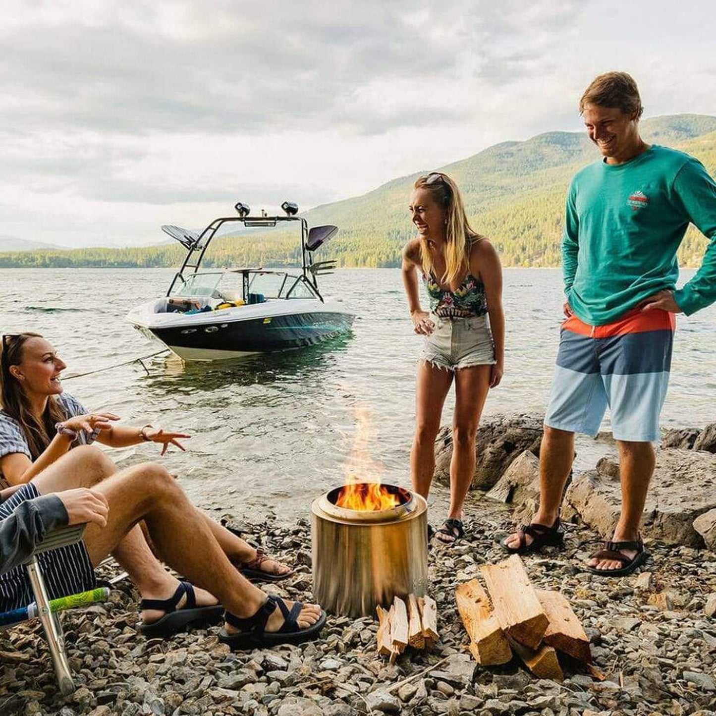 Solo Stove 15" Stainless Steel Ranger Wood Burning Fire Pit