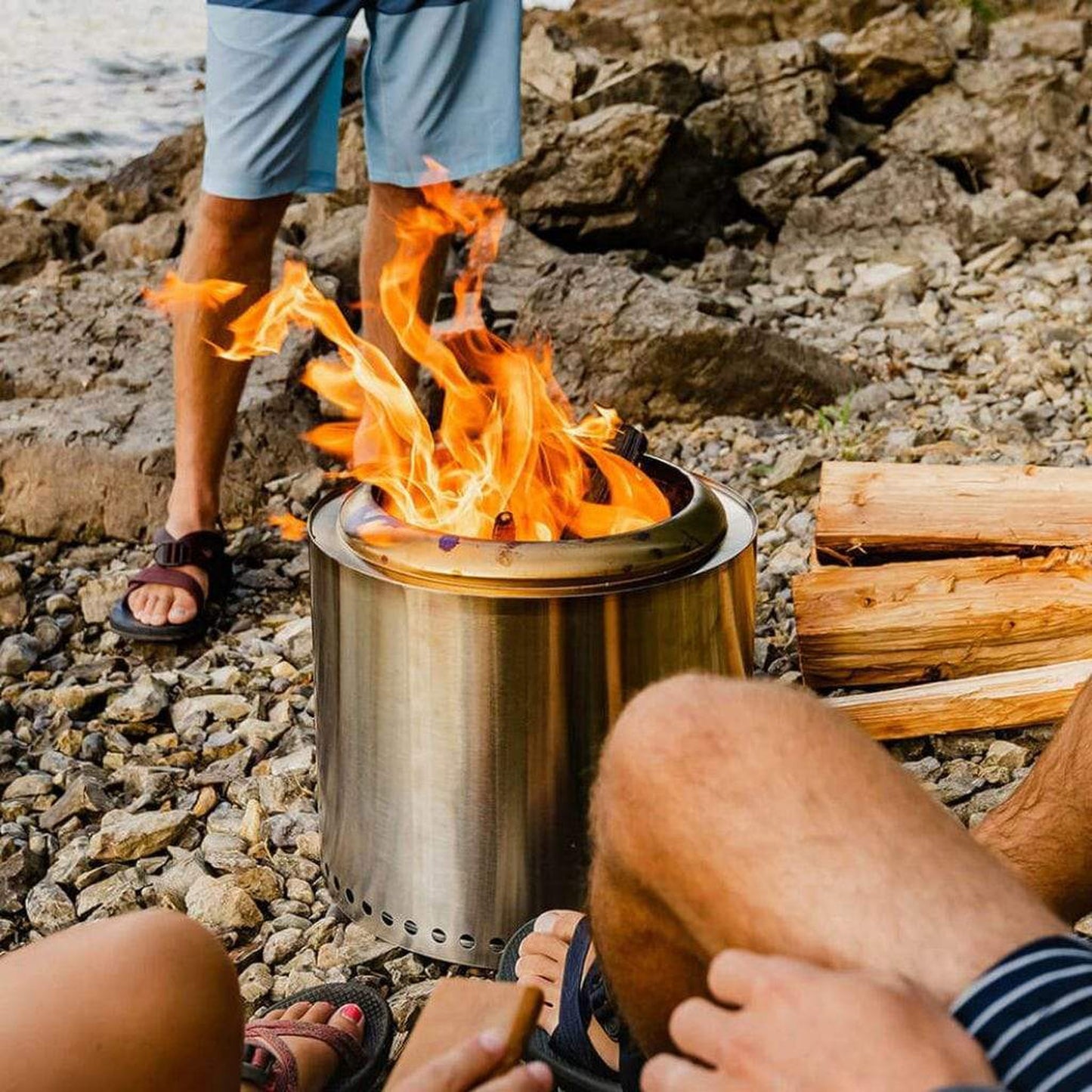 Solo Stove 15" Stainless Steel Ranger Wood Burning Fire Pit