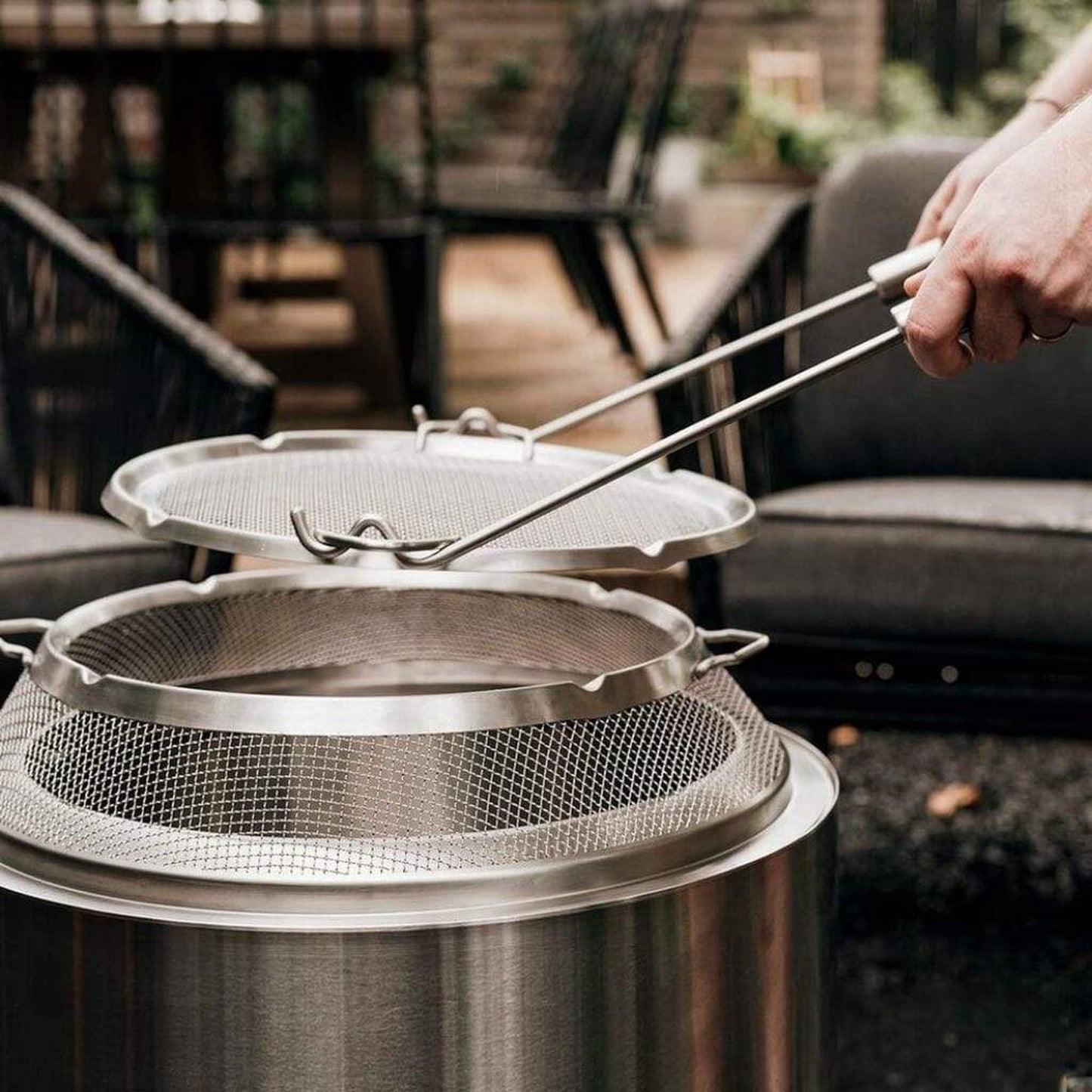Solo Stove 19 1/2" Stainless Steel Bonfire Backyard Bundle