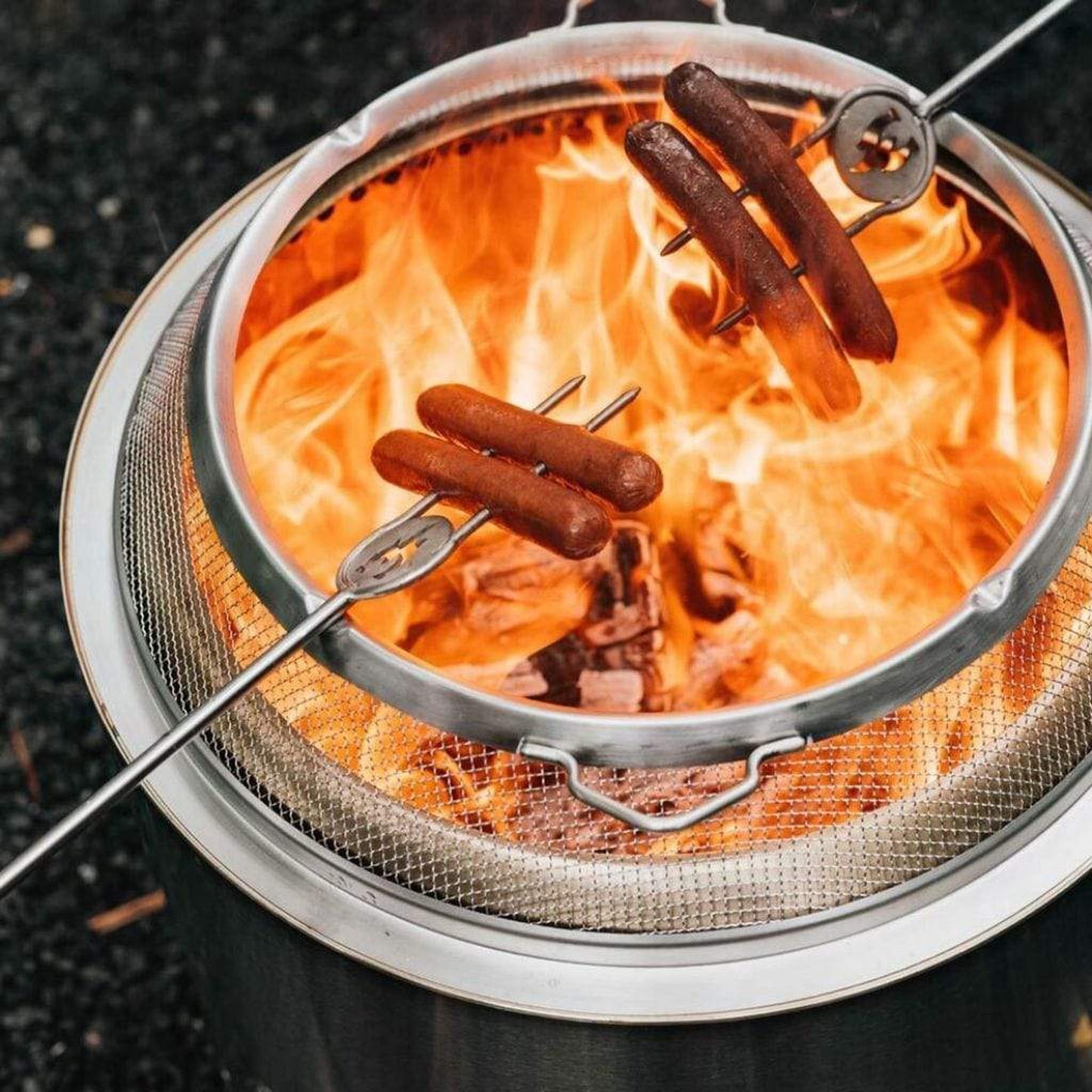 Solo Stove 19 1/2" Stainless Steel Bonfire Backyard Bundle