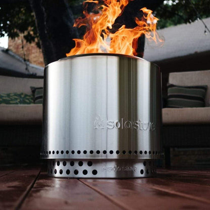 Solo Stove 19 1/2" Stainless Steel Bonfire Backyard Bundle
