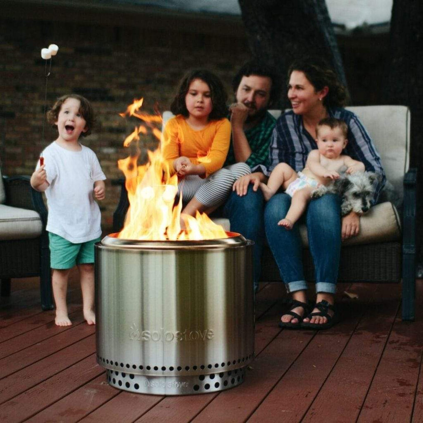 Solo Stove 19 1/2" Stainless Steel Bonfire Backyard Bundle