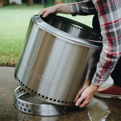 Solo Stove 19 1/2" Stainless Steel Bonfire Backyard Bundle