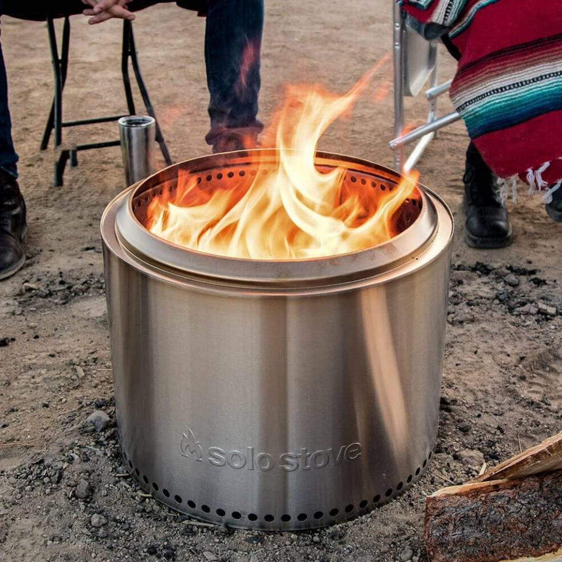 Solo Stove 19 1/2" Stainless Steel Bonfire Wood Burning Fire Pit