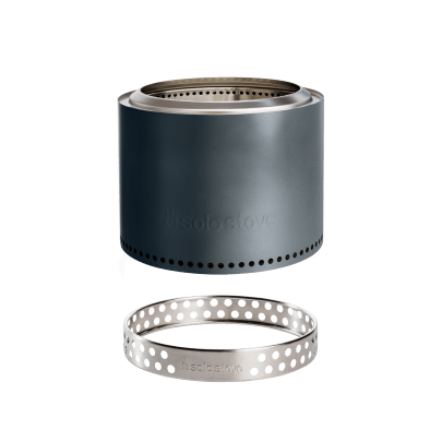 Solo Stove Bonfire Gunmetal Metallic Stainless Steel Fire Pit With Stand 2.0