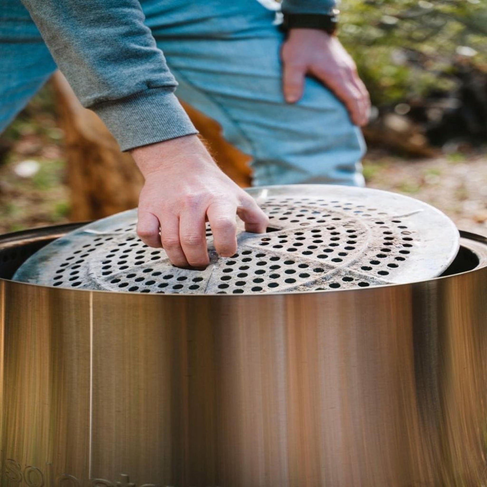 Solo Stove Bonfire Stainless Steel Fire Pit With Stand and Shelter 2.0 Bundle