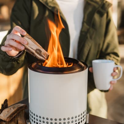 Solo Stove Mesa XL Cascade Metallic Stainless Steel Table Top Fire Pit