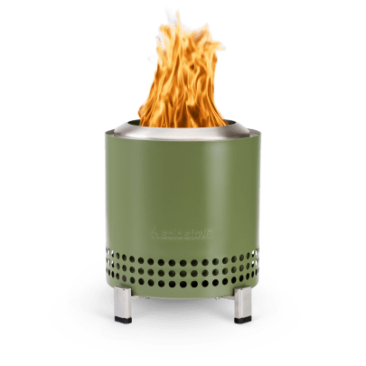 Solo Stove Mesa XL Deep Olive Stainless Steel Table Top Fire Pit