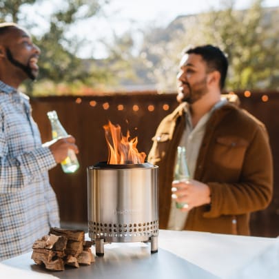 Solo Stove Mesa XL Cascade Metallic Stainless Steel Table Top Fire Pit