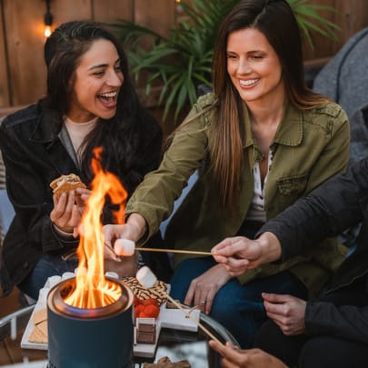 Solo Stove Mesa XL Cascade Metallic Stainless Steel Table Top Fire Pit