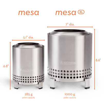 Solo Stove Mesa XL Stainless Steel Table Top Fire Pit