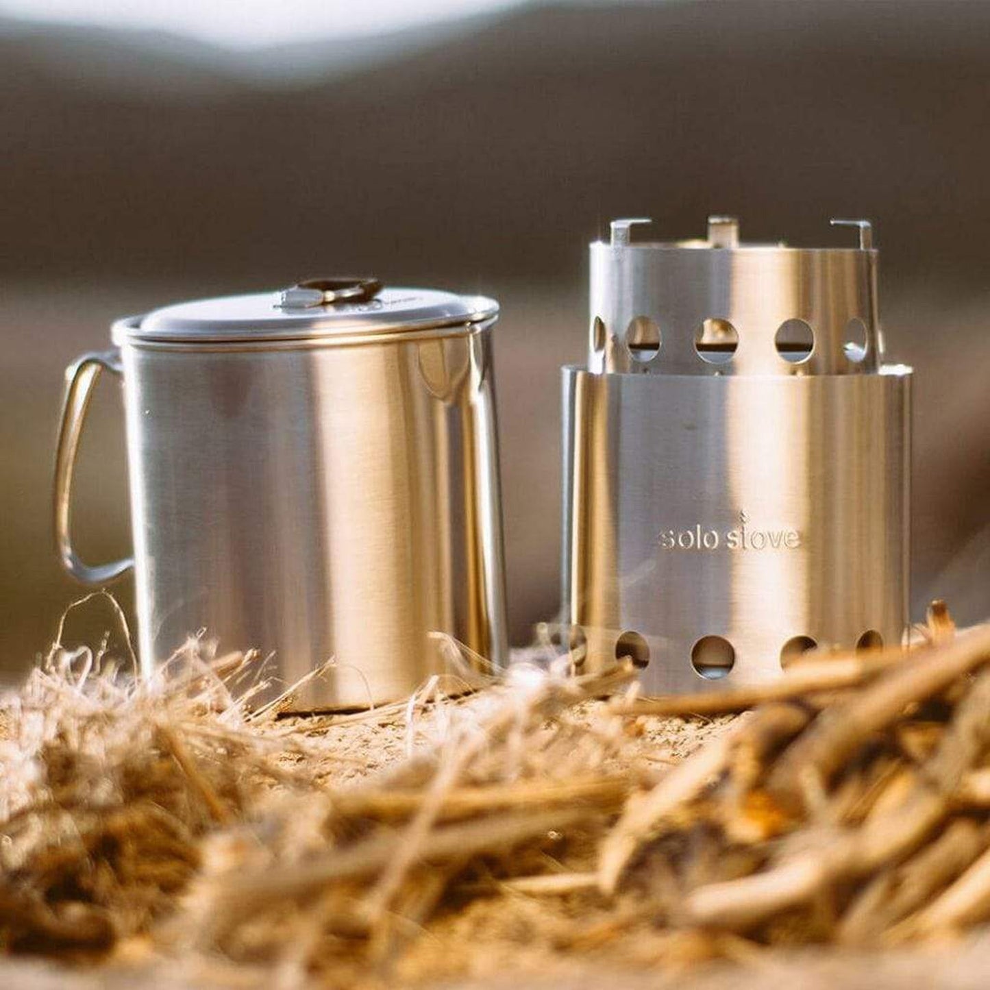 Solo Stove Pot 900 30 oz Lightweight Stainless Steel Cooking Pot