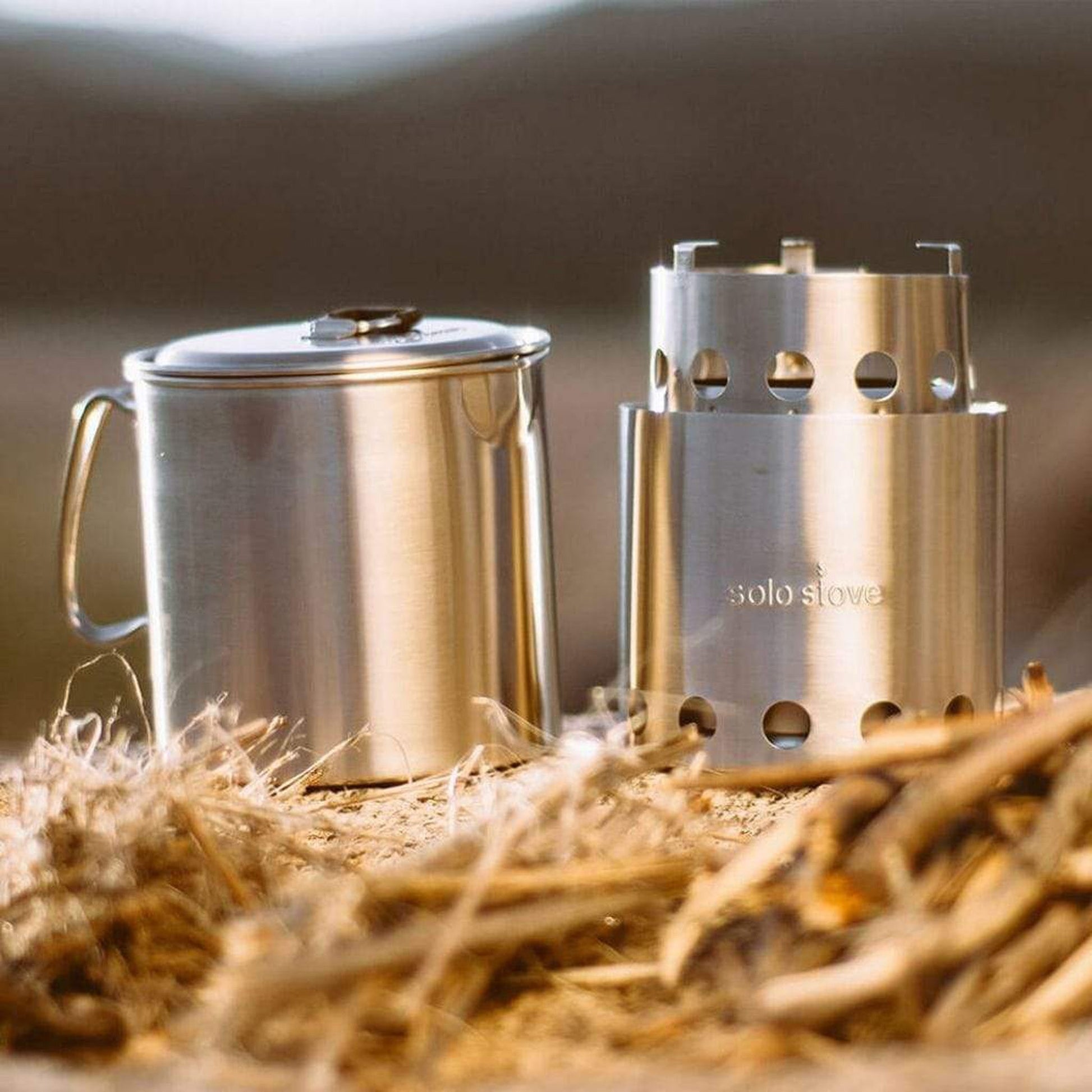 Solo Stove Pot 900 30 oz Lightweight Stainless Steel Cooking Pot