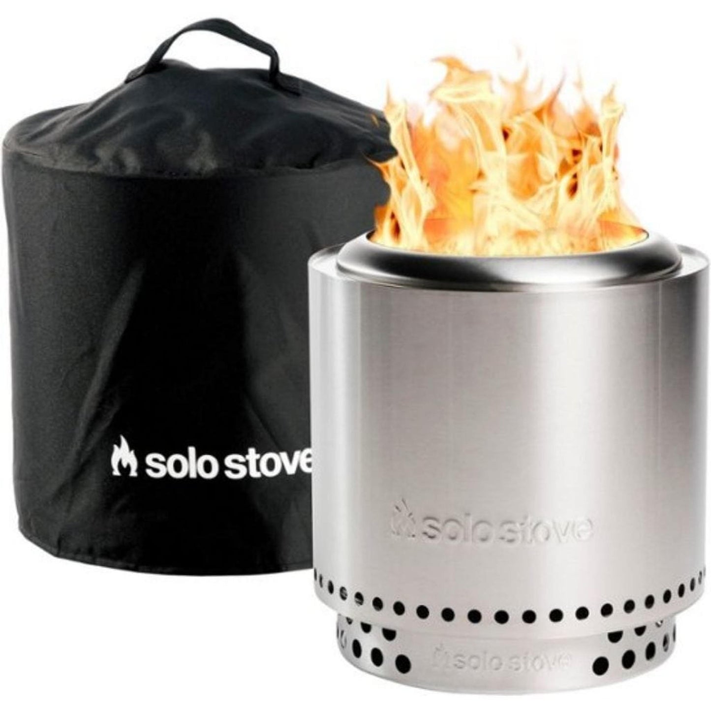 Solo Stove Ranger Stainless Steel Fire Pit With Stand and Shelter 2.0 Bundle