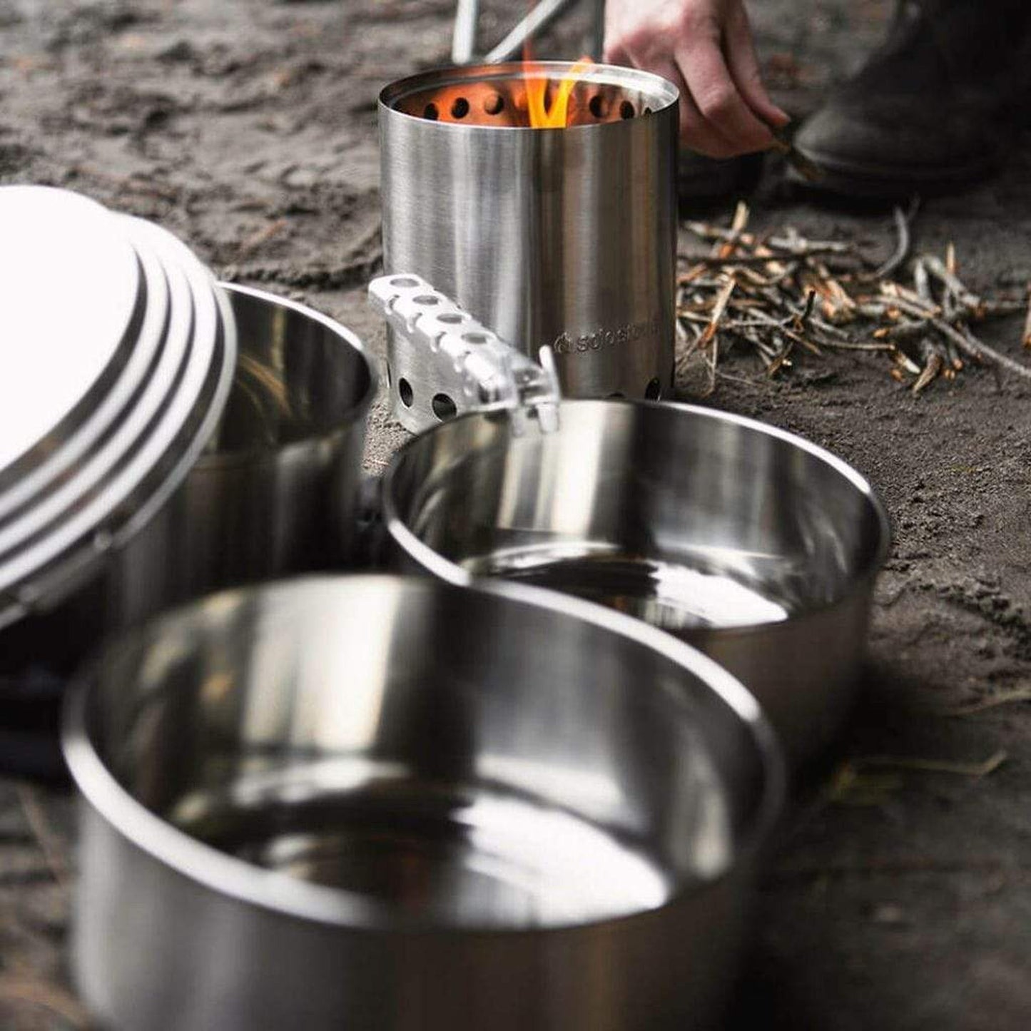 Solo Stove Stainless Steel 3 Pot Set