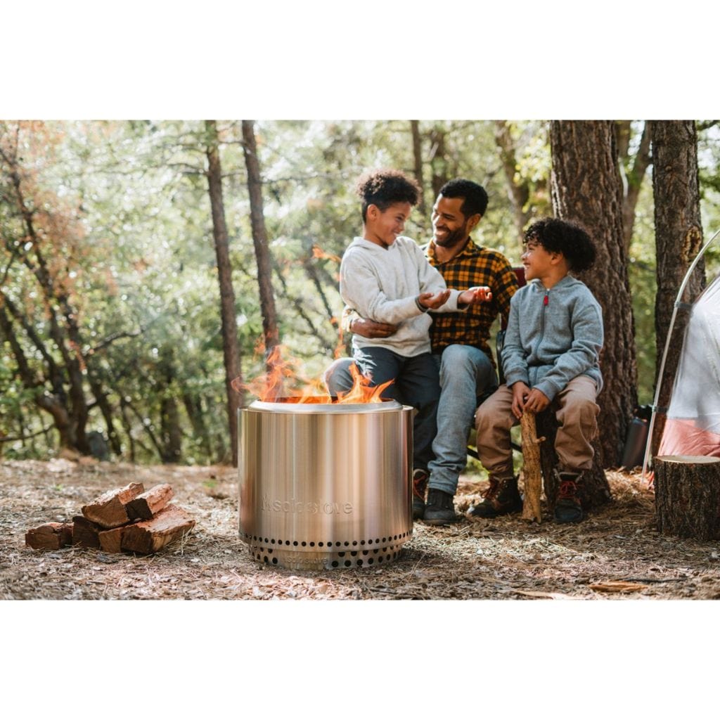 Solo Stove Stainless Steel Bonfire + Stand & Shelter 2.0 Bundle ...