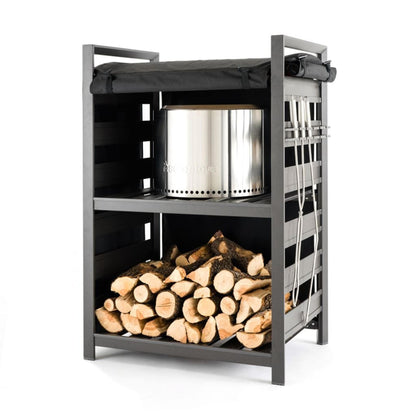 Solo Stove Station Black Log Rack