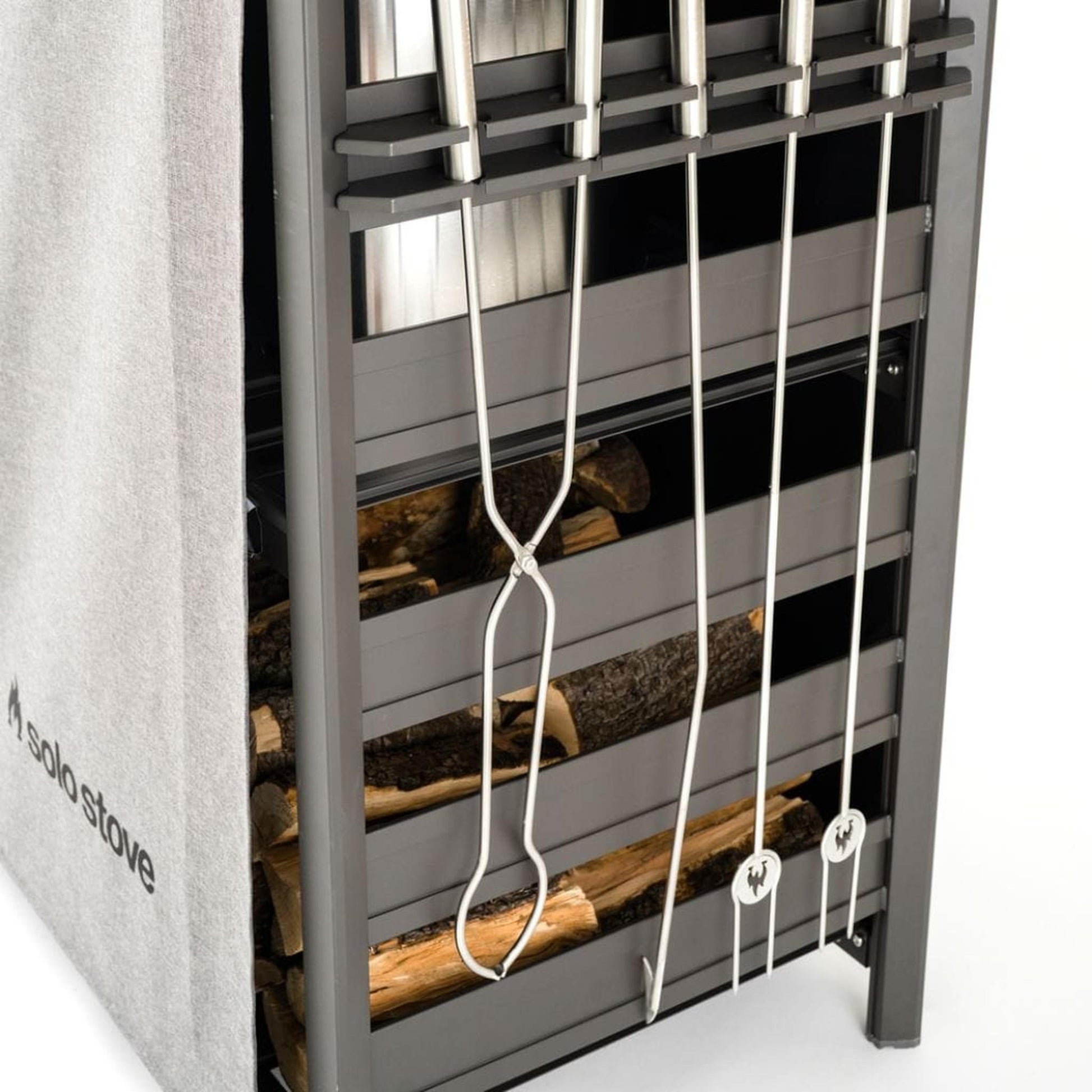 Solo Stove Station Black Log Rack