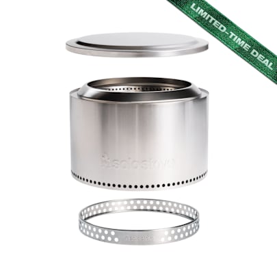Solo Stove Yukon Stainless Steel Firepit Essential Bundle 2.0